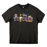 Asphalt race with teacher Heavy Core Tee - texasbilliewilder