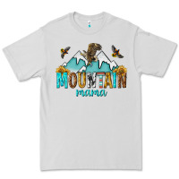 Dove Grey mountain mama Premium Tee - texasbilliewilder