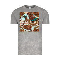 Cloud Rock cowboy western seamless pattern Vintage Tee - BundleAndBundleShop