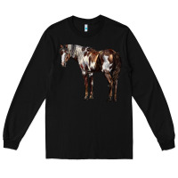 Black Mustang Horse Long Sleeve Tee - LillyAllenDesigns