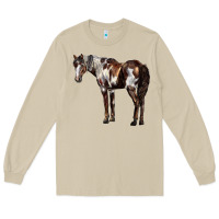 Mushroom Mustang Horse Long Sleeve Tee - LillyAllenDesigns