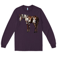 Plum Mustang Horse Long Sleeve Tee - LillyAllenDesigns