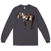 Smoke Mustang Horse Long Sleeve Tee - LillyAllenDesigns
