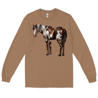 Toasted Coconut Mustang Horse Long Sleeve Tee - LillyAllenDesigns