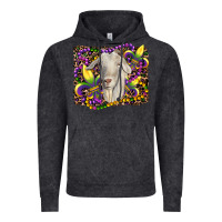 Mardi Gras Goat Fleur De Lis Vintage Hoodie | Teevron