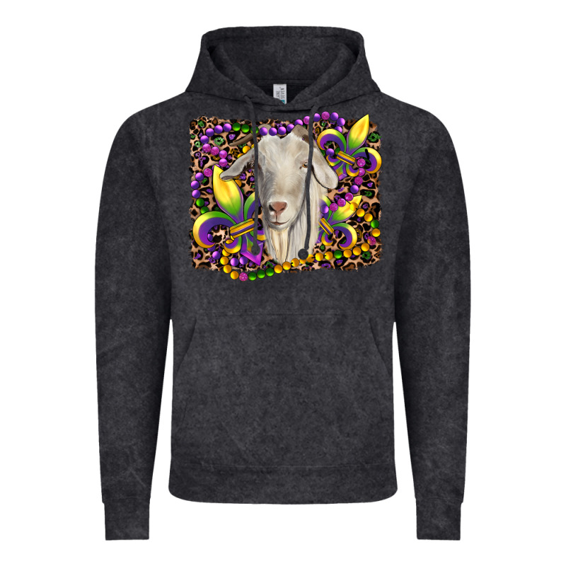 Mardi Gras Goat Fleur De Lis Vintage Hoodie by RanaPortraitStore | Teevron