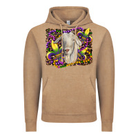 Vintage Coffee mardi gras goat fleur de lis Vintage Hoodie - RanaPortraitStore