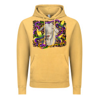 Vintage Mustard mardi gras goat fleur de lis Vintage Hoodie - RanaPortraitStore