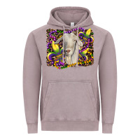 Vintage Zinc mardi gras goat fleur de lis Vintage Hoodie - RanaPortraitStore