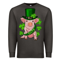 Smoke st. patrick's day lucky baby pig Premium Sweatshirt - RanaPortraitStore