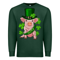 Sports Green st. patrick's day lucky baby pig Premium Sweatshirt - RanaPortraitStore