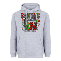 Heather Grey santa's favorite rn Heavyweight Hoodie - Jasminsmagicworld