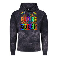 Cloud Black the fuuture is queer Vintage Hoodie - AdoDesignShop