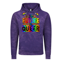 Cloud Purple the fuuture is queer Vintage Hoodie - AdoDesignShop