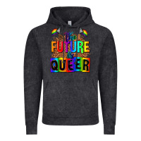 Vintage Black the fuuture is queer Vintage Hoodie - AdoDesignShop