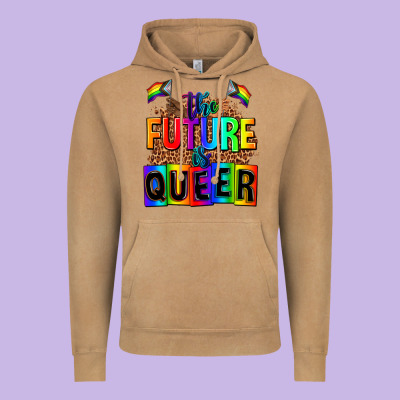 The Fuuture Is Queer Vintage Hoodie Designed By Adodesignshop