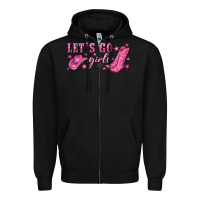 Black lets go girls Zipper Hoodie - NancyCooperArtShop