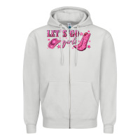 Dove Grey lets go girls Zipper Hoodie - NancyCooperArtShop