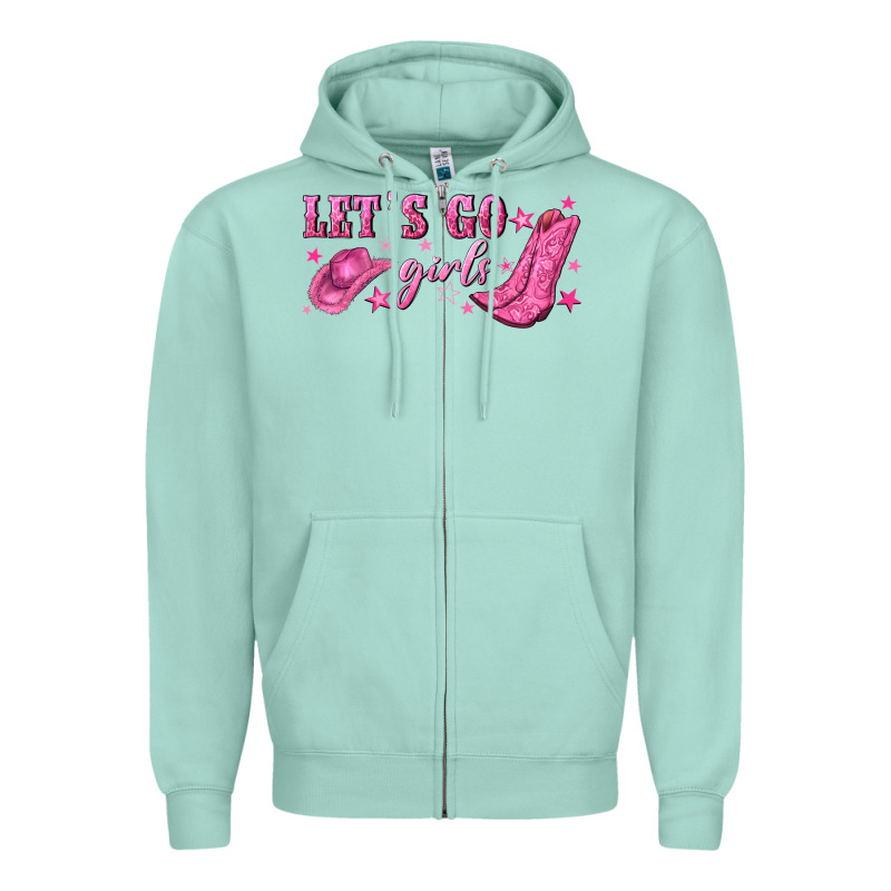 Lets Go Girls Zipper Hoodie by NancyCooperArtShop | Teevron