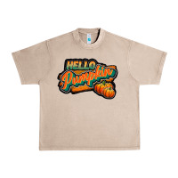 French Oak hello pumpkin black Urban Heavy Tee - JahusDesignShop
