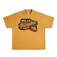 Peanut Butter hello pumpkin black Urban Heavy Tee - JahusDesignShop