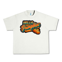 Pistachio hello pumpkin black Urban Heavy Tee - JahusDesignShop