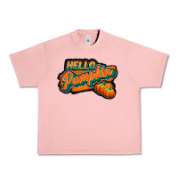 Salmon hello pumpkin black Urban Heavy Tee - JahusDesignShop