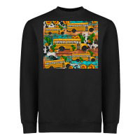 Black school bus cactus sunflower Heavyweight Sweatshirt - Artiststas