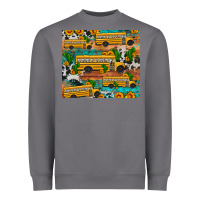 Storm school bus cactus sunflower Heavyweight Sweatshirt - Artiststas