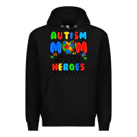 Black autism mom some people look up to their heroes i'm Premium Hoodie - JahusDesignShop