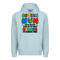 Blue Mist autism mom some people look up to their heroes i'm Premium Hoodie - JahusDesignShop