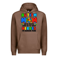 Chestnut autism mom some people look up to their heroes i'm Premium Hoodie - JahusDesignShop