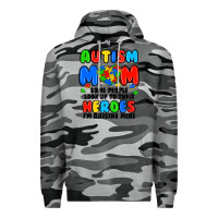 Slate Camo autism mom some people look up to their heroes i'm Premium Hoodie - JahusDesignShop