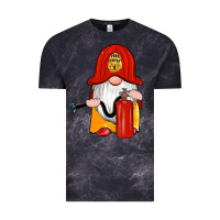 Cloud Black firefighter gnomes Vintage Tee - Artiststas