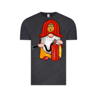 Vintage Black firefighter gnomes Vintage Tee - Artiststas