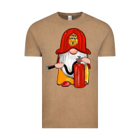 Vintage Coffee firefighter gnomes Vintage Tee - Artiststas