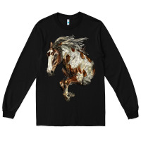 Black Mustang Horse Long Sleeve Tee - LillyAllenDesigns