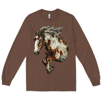 Chestnut Mustang Horse Long Sleeve Tee - LillyAllenDesigns