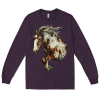 Plum Mustang Horse Long Sleeve Tee - LillyAllenDesigns