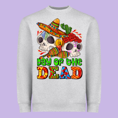 Mexican Day Of The Dead Heavyweight Sweatshirt Designed By Adodesignshop