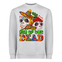 Heather Grey mexican day of the dead Heavyweight Sweatshirt - AdoDesignShop