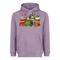 Lavender christmas sloth coffee cups Heavyweight Hoodie - Jasminsmagicworld