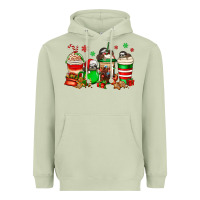 Matcha christmas sloth coffee cups Heavyweight Hoodie - Jasminsmagicworld