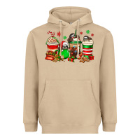 Mushroom christmas sloth coffee cups Heavyweight Hoodie - Jasminsmagicworld