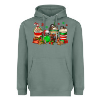 Sage christmas sloth coffee cups Heavyweight Hoodie - Jasminsmagicworld