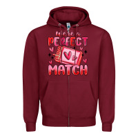 Burgundy were perfect match Zipper Hoodie - MaliasSmallBusiness