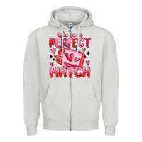 Dove Grey were perfect match Zipper Hoodie - MaliasSmallBusiness