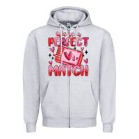 Heather Grey were perfect match Zipper Hoodie - MaliasSmallBusiness