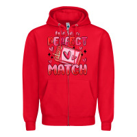 Red were perfect match Zipper Hoodie - MaliasSmallBusiness