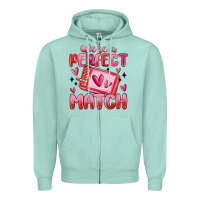 Seafoam were perfect match Zipper Hoodie - MaliasSmallBusiness
